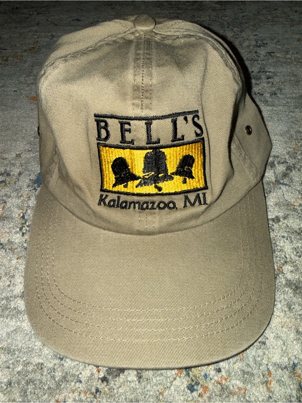 Bell’s Kalamazoo MI Khaki Baseball Cap Vintage